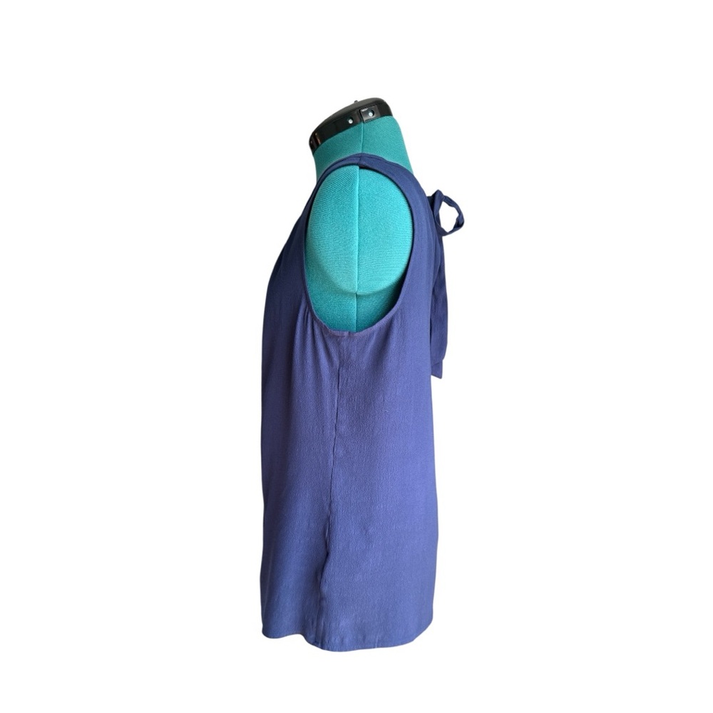 Boden Blue Pleated Blouse with Classic Style - Picture 7 of 11
